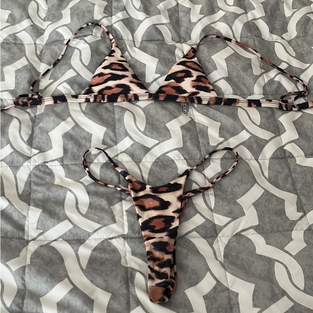 Cheetah print swimsuit
